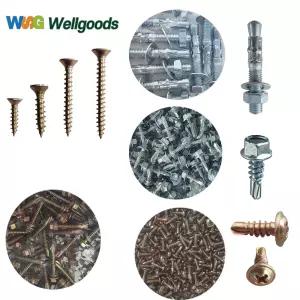 웰굿즈 사각파이프 조인트 전용피스 스크류앙카 나사 못 볼트 목공피스