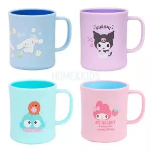 [홈앤키즈]산리오 키요 더블컬러핸들컵 L 어린이집 양치컵 준비물 유아 수료선물 아기 손잡이물컵 자기주도