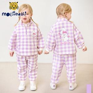 [몰리멜리] 버니팡팡아노락체크상하복