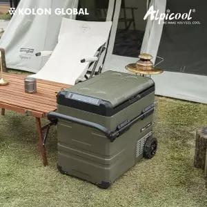 알피쿨 X55 올리브 차량용냉장고 캠핑냉장고 코오롱수입 정식A/S 카키 휴대용 이동식 차박