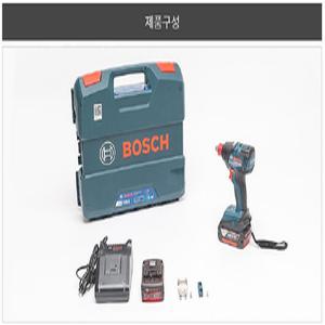 GDX18V-200 보쉬 충전 임팩트 렌치 드라이버 겸용 20V 5.0 배터리 2개 세트