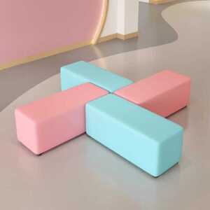 휴게실 대기 벤치 스툴 긴 의자 키즈 카페 소아과 병원