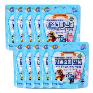 로보카 폴리 제로당 자일리톨 캔디40g 10개 핀란드산