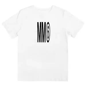 내일도착(전사이즈) 25SS 메종마르지엘라 MM6 빅로고 프린팅 반팔 티셔츠 화이트 M60807