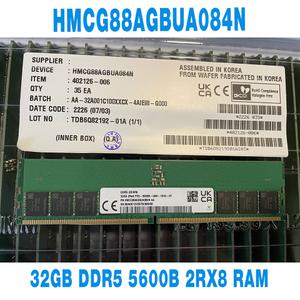SK 하이닉스 데스크탑 메모리 32GB 32G DDR5 5600B 2RX8 RAM HMCG88AGBUA084N 1 개