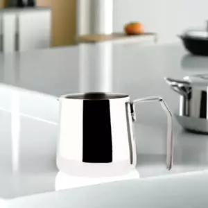 홈아트 고급시럽볼 샷잔 손잡이 시럽볼 밀크저그 스텐레스 용기 잔 카페 바리스타 118ml