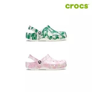 [크록스][크록스 정품] 클래식 듀크 프린트 클로그 주니어 아동샌들 210007 2종 택1
