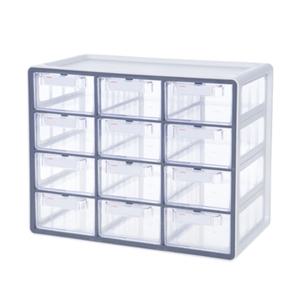 시스맥스 UP 시스템 투명 멀티박스 12칸 정리함 수납함 수납장 캐비닛 서랍 보관함