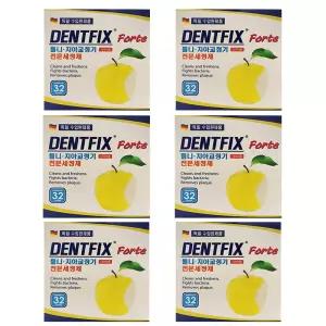 덴트픽스 틀니 치아교정기 전문 세정제 세척 소독제 6통