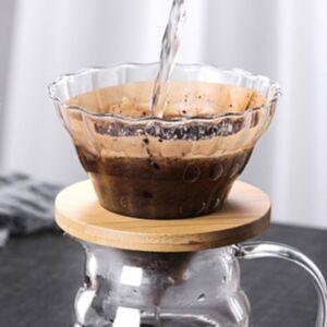 우드홀더 유리 커피 드리퍼 홈카페 커피추출