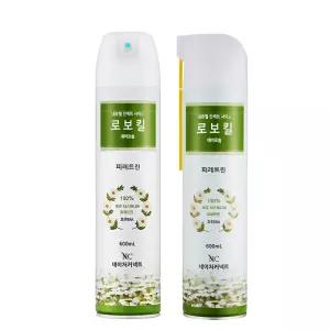 로보킬+로보킬대롱형600ml 국화꽃 피레트린 살충제 좀벌레 먼지다듬이 빈대 퇴치제 퇴치약