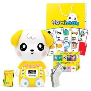 요미몬 플레이돌+전용 듀얼USB+똑똑한 낱말카드 풀패키지 / 스크립트 1,143편 포함/ 필수단어 200가지/ 동요 동화 자장가/신생아 돌 아기 출산 선물 베이비오디오
