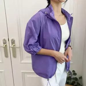 [하프클럽/]여성 간절기 아노락 면혼방 5부 바람막이 후드 집업