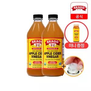 [미니증정]브래그 유기농 애사비 사과 식초 473ml 2병