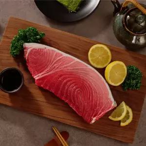 튜나바이브 유럽인증제품 프리미엄 참다랑어 5번 뱃살 1kg(1010g~1100g)이상 대용량 최고급 냉동 참치회 초밥용회 