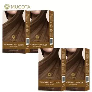 트리트먼트 이지컬러 염색제 시즌2 최신상 4박스 옐로우브라운