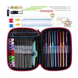 뜨개질 100P 부속 풀세트 코바늘 골무 바늘 홀더 핀