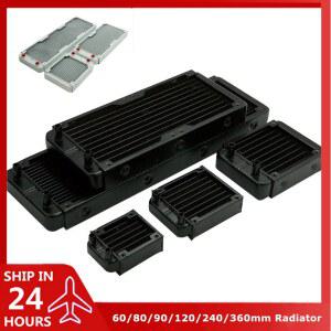 쿨러 PC 수냉 라디에이터 알루미늄 CPU GPU RAM 방열판 교환기 60 80 90 120 240 360mm 검정 흰색