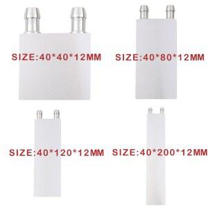 쿨러 알루미늄 CPU 라디에이터 PC 노트북 방열판 GPU 수냉 블록 40x40mm 40x200mm 프로세서