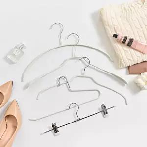 베스트하임 강철 논슬립 옷걸이 120개 세트 (아이보리/블랙)