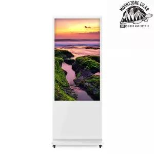 마운트존 생명을 살리는 가게 삼성 55인치 화이트 4K사이니지QB스탠드터치모니터-USB방식 QBS4KWUSB55TC