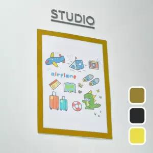 벽부착 투명 무타공 자석액자 A4 게시판 안내문 액자 (WFG94UY)