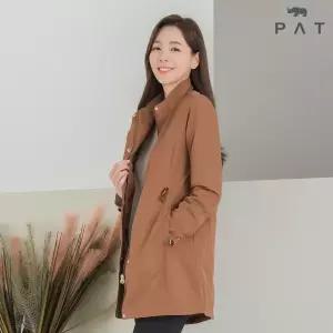 [PAT 여성] 허리 스트링 경량 패딩 코트_1H61106