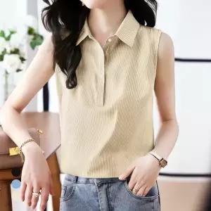 클라셰 세로스트라이프카라블라우스_B5M0675