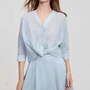 클라셰 시스루스트라이프7부블라우스_B5M0810