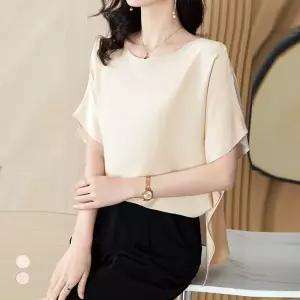 클라셰 (77까지)글로시슬릿실키블라우스_B5M1033