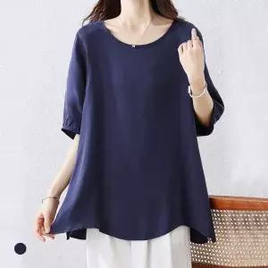 화세 (77까지)실키샤인뮤즈블라우스_HB5MBL130C