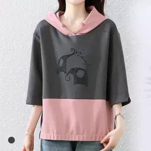 화세 (77까지)엘리펀트후드반팔티셔츠_HB5MTS075C