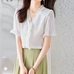 클라셰 시스루셔링썸머블라우스_B5M1153