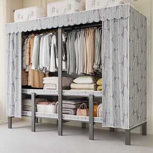 접이식 철제 옷장 이동식 자취방 수납장 대형 캐비닛