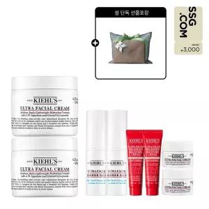 [키엘](강남점)[3천원 상품권] 울트라 훼이셜 크림 더블 선물 세트