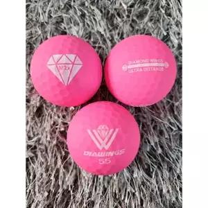 골프공 다이아윙스 M2x 장타 비거리 고반발 볼 무광핑크 3구 (투명케이스 포장) 캔디볼....