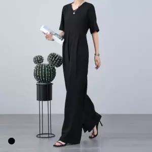 화세 모던브이넥점프수트_HB5MOP130C