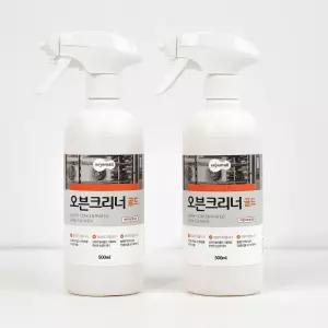1+1 코코즈 오븐크리너 골드 주방후드 기름때 세제 제거 가스레인지 청소 500ml x2