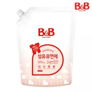 비앤비 비자극 유아 섬유유연제 시그니처 알러젠프리 자스민앤로즈향 리필 2.1L