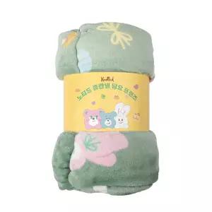 노티드 플란넬 담요 프렌즈 / 슈가베어 / 크림버니 120*160cm