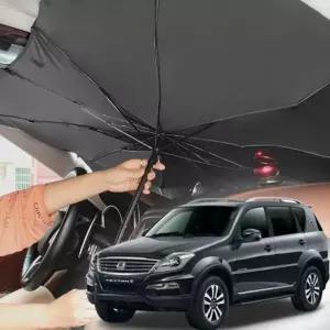 자동차햇빛가리개 렉스턴W 앞유리커버 차박가리개 우산형