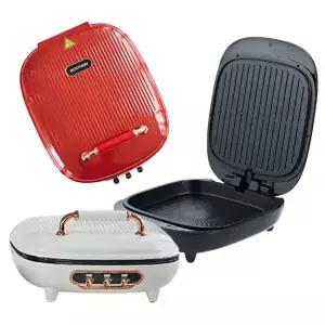 더블몬스터 초대형 양면그릴팬 통구이 양면팬 논스틱 코팅팬 1400W 빠른 조리 그릴팬 아이큐샵