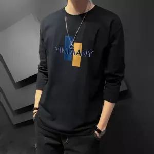 긴팔 면티셔츠 남자 얇은 스판 쭉티 라운드티 봄가을