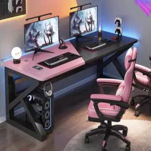 2인용 게이밍 책상 홈 오피스 스터디룸 커플 노트북