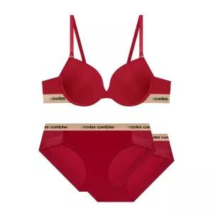 갤러리아 코데즈컴바인[여]*팬티2장 베이직 브라 햄팬티(CEWBR961RD/CEWBP961RD)