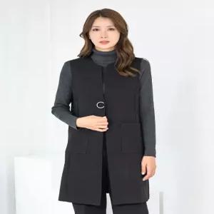 [모슬린]엄마옷 라운드 원버튼 정장 롱조끼 509FGH154 마담중년여성빅사이즈50대60대