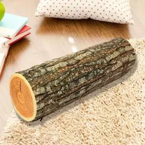 [하프클럽/알티피아]인테리어용 패브릭 실사쿠션 원통형 쿠션 통나무