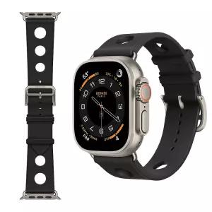 새롭게 출시된 Apple Watch Hermes 49mm 누아 Scub’H Diving 밴드