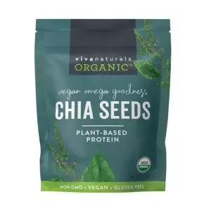 비바 내추럴스 유기농 치아씨드 2 LB 식물성 오메가3 비건 단백질