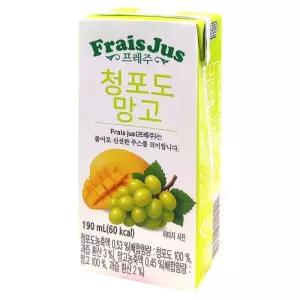 일화 프레주 청포도 망고 테트라팩 190ml x 72팩